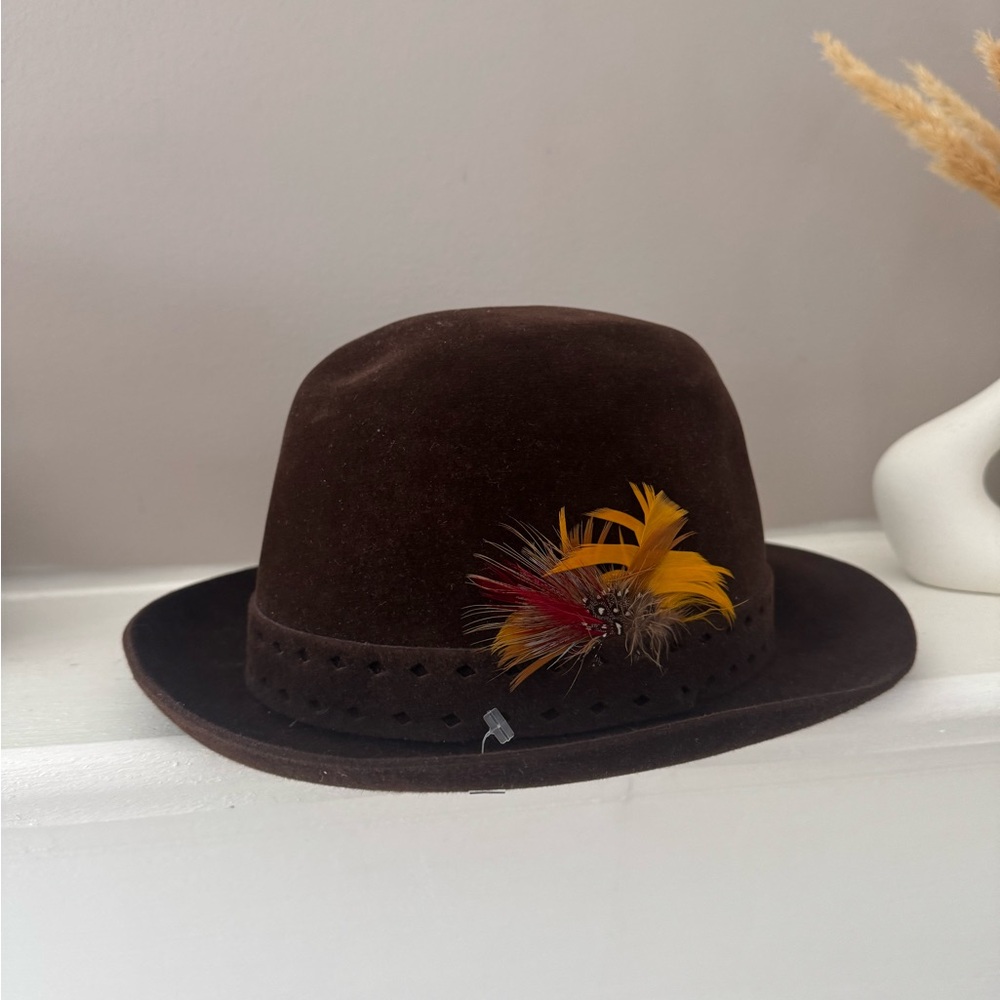 Biltmore Canadian velour golden pheasant velour hat size 6 7/8